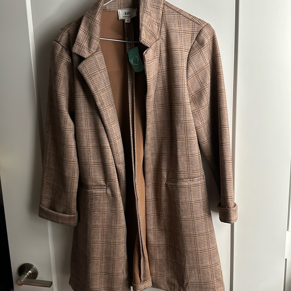 Blazer / sports jacket. Faux suede feel.